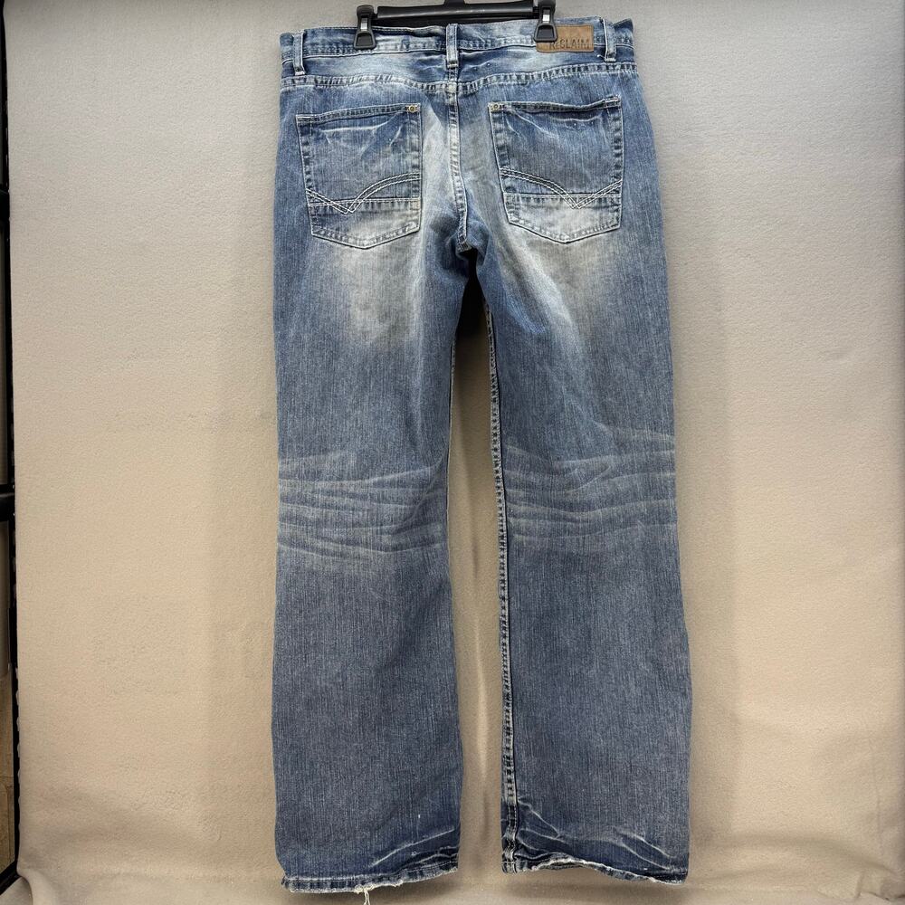 ReClaim Jeans By Buckle Men's 34L Blue Stone Wash Loose Straight Long Tall - Picture 2 of 15